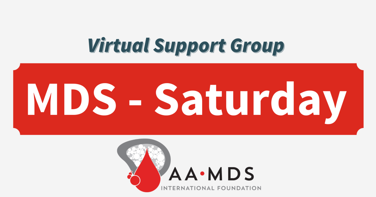 Introductory image: MDS Virtual Support Group - Saturdays - 2025 March