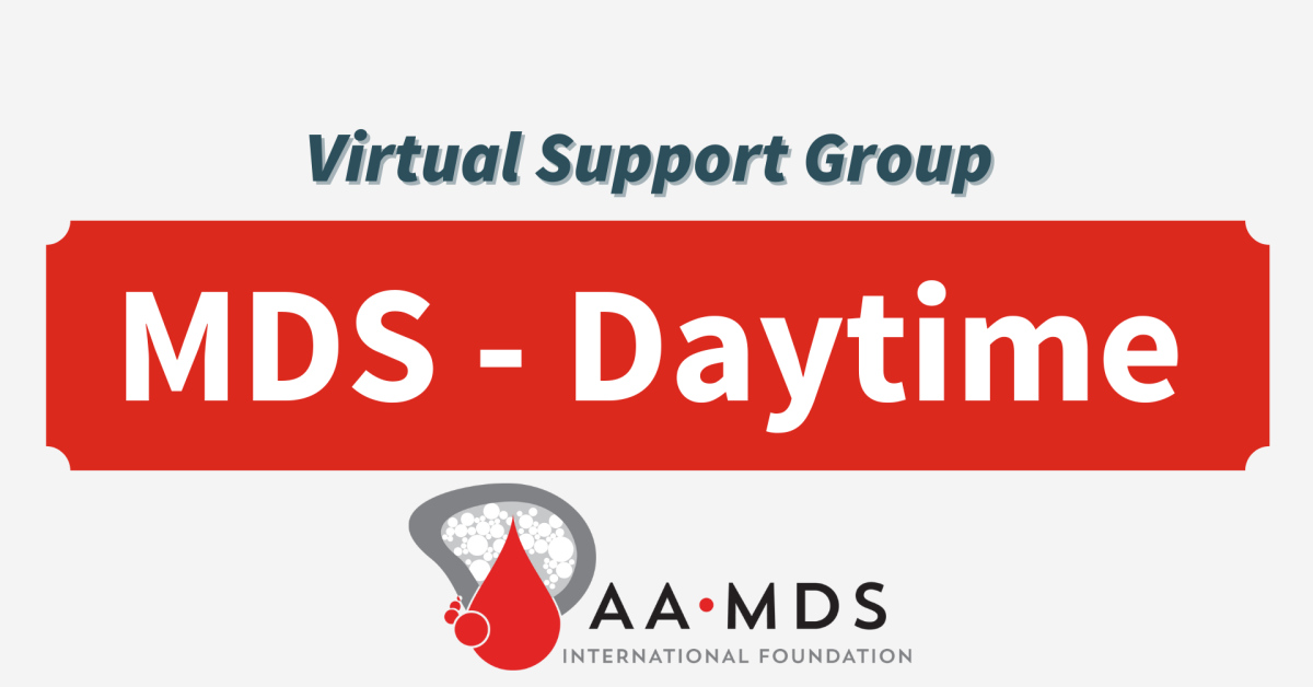 Introductory image: MDS Virtual Support Group - Daytime - 2026 January