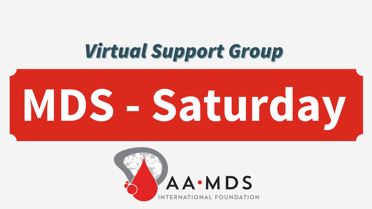 Introductory image: MDS Virtual Support Group - Saturdays - 2024 May
