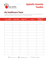 Thumbnail - Aplastic Anemia Toolkit - Healthcare Tracker