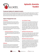 Thumbnail - Aplastic Anemia Toolkit - Treatment Options