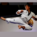 Xisto demonstrating flying side kick
