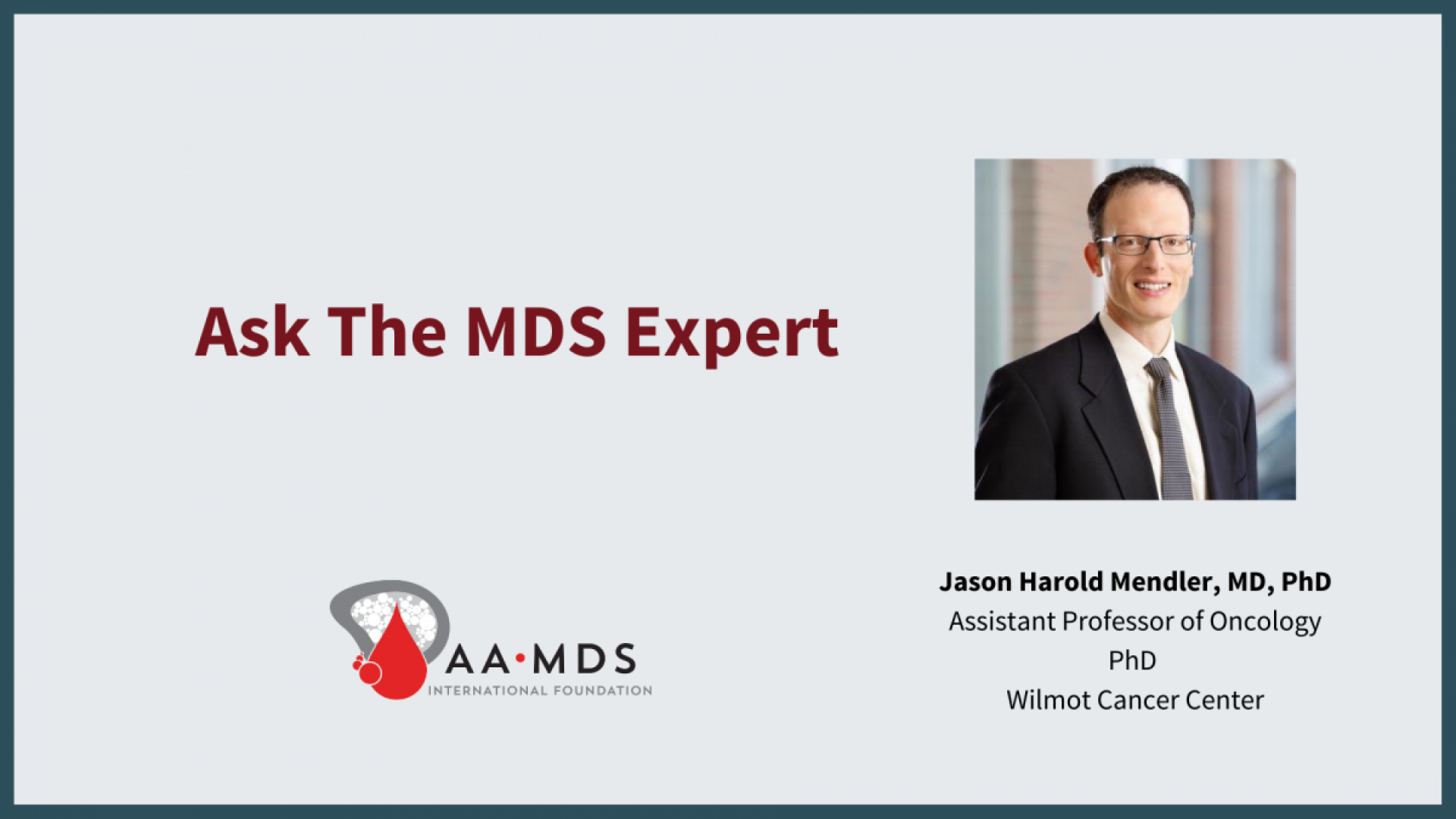 Ask the M-D-S Expert