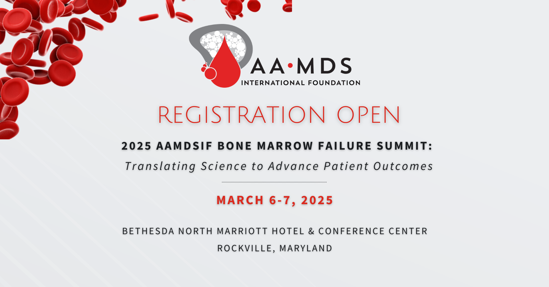 Registration is Open for bone marrow failure summit on March 6 and 7